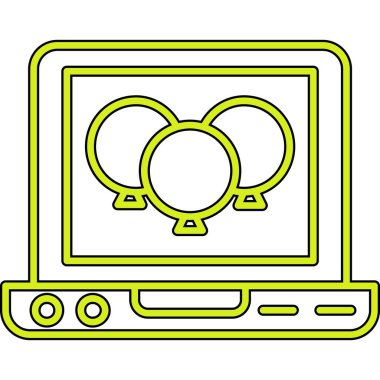 dizüstü bilgisayar simgesi. beyaz üzerinde izole edilmiş ağ için dizüstü bilgisayar vektör renk sembolü