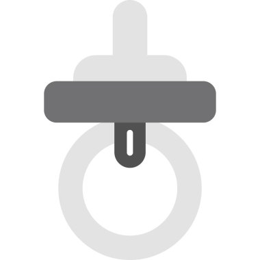 Zincir düz vektör simgesi.