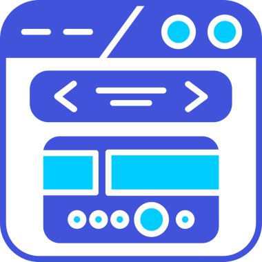 Web simgesi, vektör illüstrasyonu, tasarım kavramı