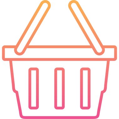 Sepet. Web simgesi basit tasarım