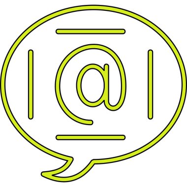 Sohbet ikonu. vektör illüstrasyonu