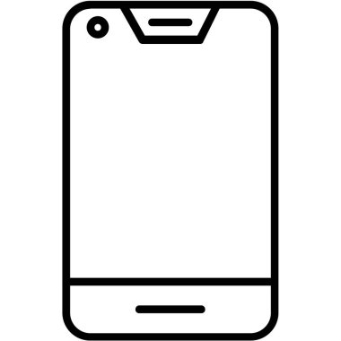 akıllı telefon aygıtı aygıtı simgesi ana hat biçiminde