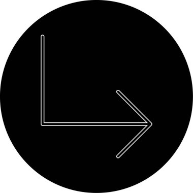 Kişisel proje için doğru yön ok simgesi