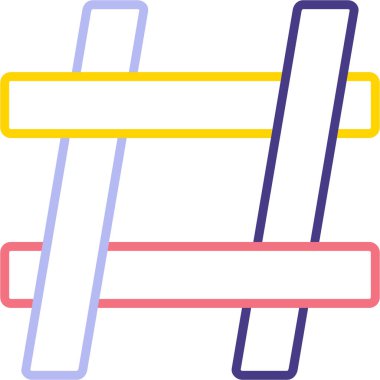 bayrak ikonu vektör illüstrasyonu