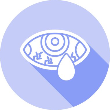 Göz Ağı simgesi basit illüstrasyon