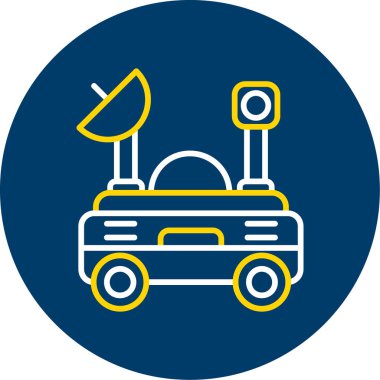 Araba simgesinin vektör illüstrasyonu