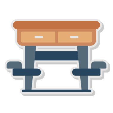 mobilya düz vektör simgesi