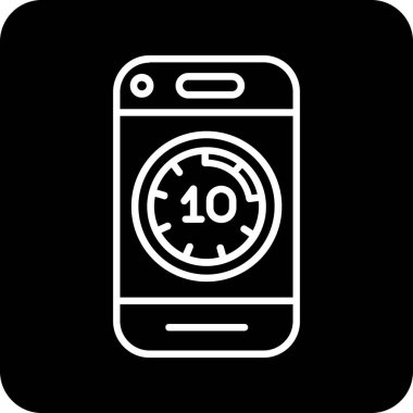 vektör saat simgesi, vektör illüstrasyonu