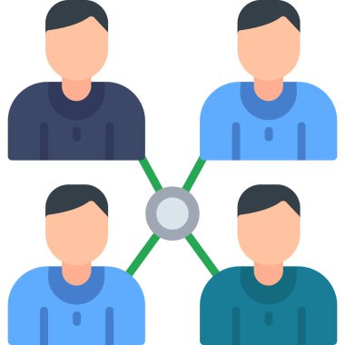 takım lideri grup simgesi düz stil