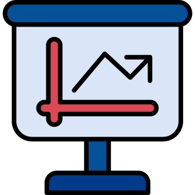 analitik grafik grafik simgesi - taslak biçimi