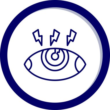 Göz. Web simgesi basit illüstrasyon