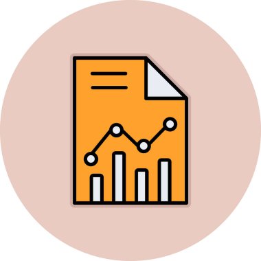 veri analiz simgesi, modern basit illüstrasyon