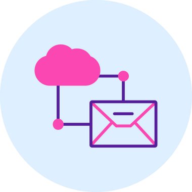 E-posta. Web simgesi basit illüstrasyon