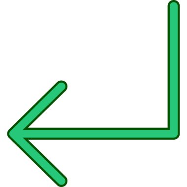 ok simgesi vektör illüstrasyonu