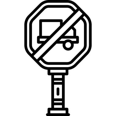 trafik işaretini durdur, basit tasarım vektör çizimi