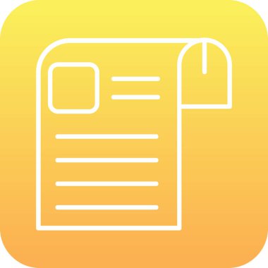 Vektör belgesi Simge illüstrasyonu