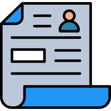 Kimlik kartı. Basit resimleme