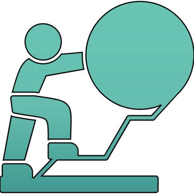 Taşaklı bir adamın vektör çizimi