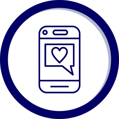 Mobil sohbet kutsal kişilerin resmi, vektör çizim