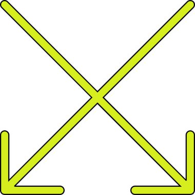 Bir yaylı tüfek karikatür işaretinin vektör çizimi