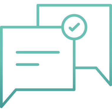 Konuş. Web simgesi basit illüstrasyon