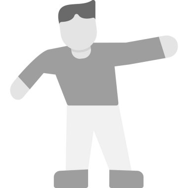 izole edilmiş siluet adam tasarım vektör çizimi