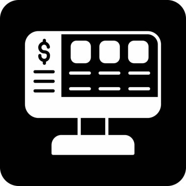 Para için. Web simgesi basit tasarım