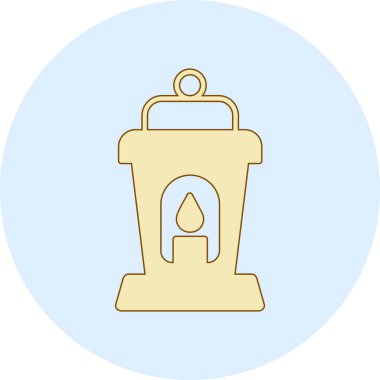 Bir fener simgesinin vektör illüstrasyonu