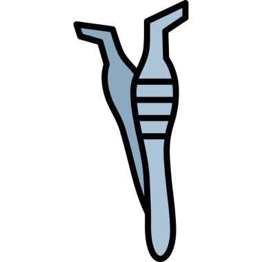 Bacak kemiği ikonu. taslak kemik vektör rengi düz izole
