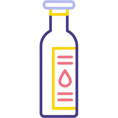 Şişe. Web simgesi basit illüstrasyon