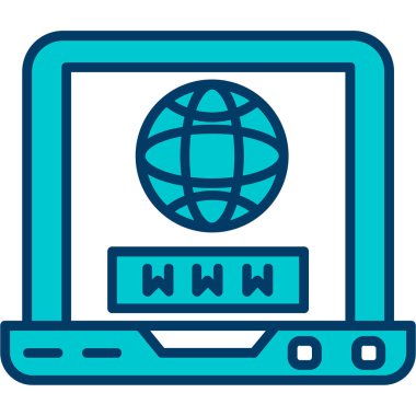 internet ağ vektör simgesi modern basit tasarım