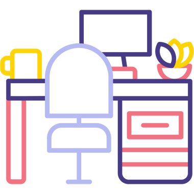 Bilgisayar. Web simgesi basit illüstrasyon