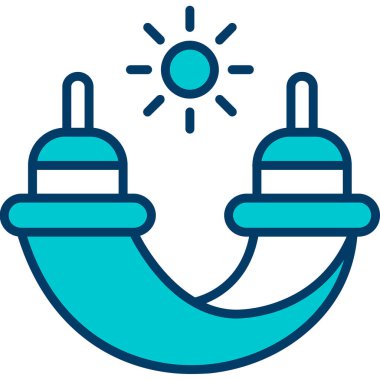 Enerji ampulü simgesi - dış hat biçiminde