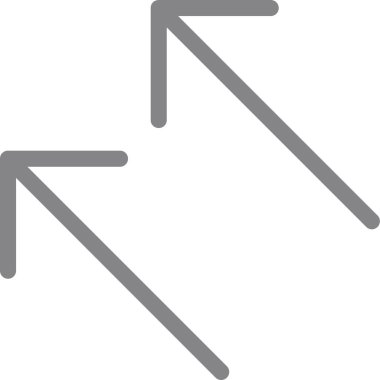 Sol aşağı ok simgesi dış hat biçiminde