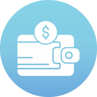 Para için. Web simgesi basit illüstrasyon