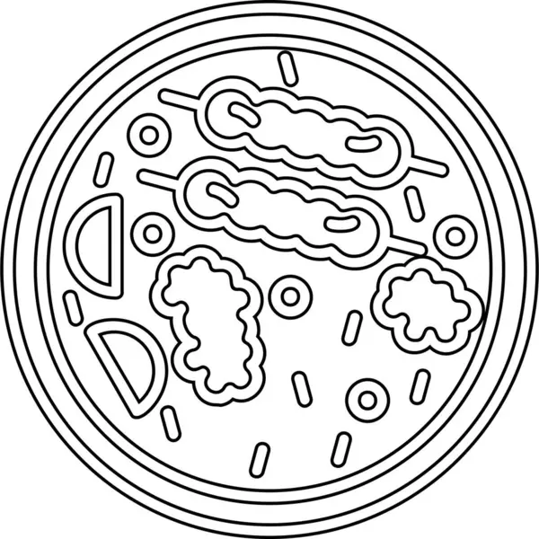 Lezzetli pizza çizgi filmi