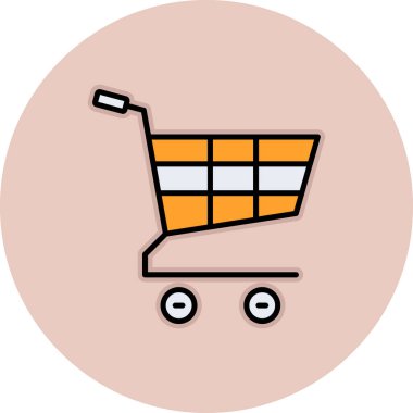 alışveriş sepeti simge vektör