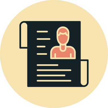 ID kart simgesi vektör illüstrasyonu