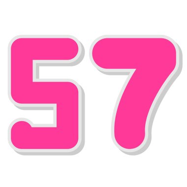 9 sayısının vektör illüstrasyonu