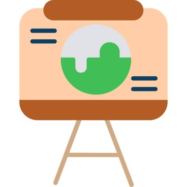 düz tasarım içinde kamera fotoğrafçılık vektör illüstrasyonu