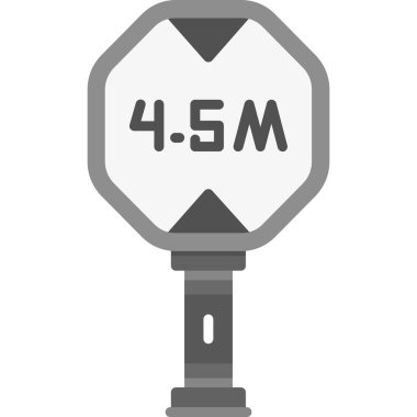 Yol işareti simgesi. Web için yol işaretleyici vektör simgesinin basit illüstrasyonu