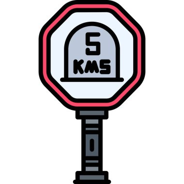 Bir trafik ışığı simgesinin vektör illüstrasyonu