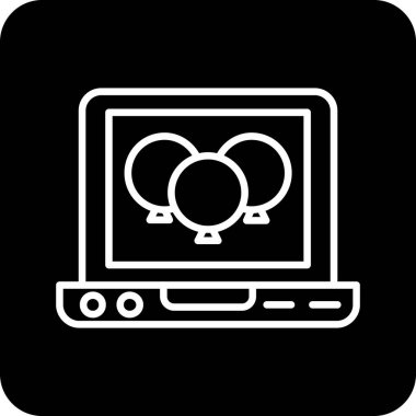 bilgisayar simgesi vektör illüstrasyonu