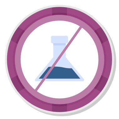 Kimya matarası vektör simgesi