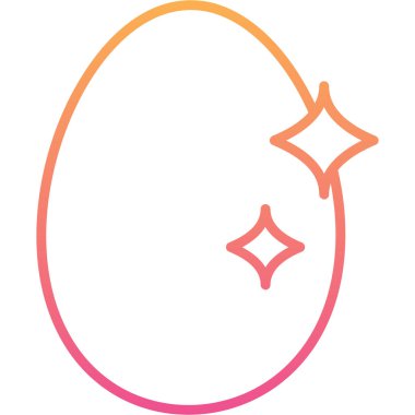 Yumurta simgesinin vektör illüstrasyonu