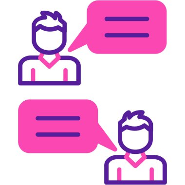 Konuşma baloncukları. Basit illüstrasyon