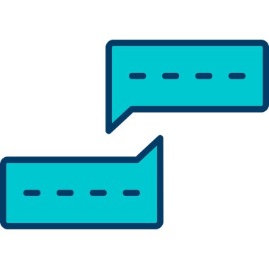 Sohbet simgesinin vektör illüstrasyonu