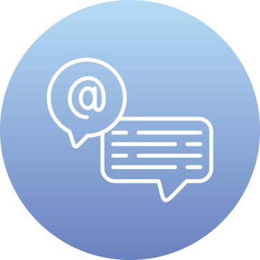 Sohbet simgesi vektör illüstrasyonu