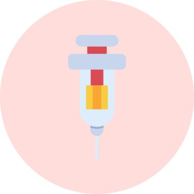 Şırınga. Web simgesi basit illüstrasyon