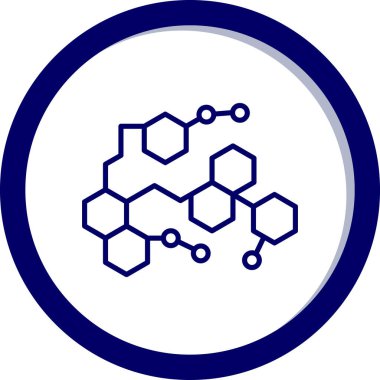 vector illustration of a molecule icon